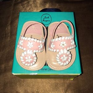 Pink Jack Rogers Baby Jacks Sandals